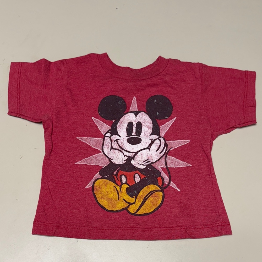 Disney Kids red Mickey Mouse Tee 18 months